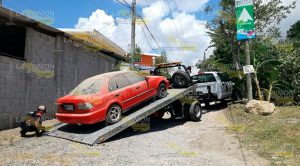 Policía Municipal de Tuxpan recupera automóvil robado Policía Municipal de Tuxpan recupera automóvil robado