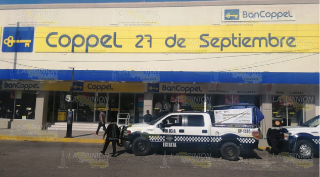 Se llevaron el dinero de Coppel en Poza Rica