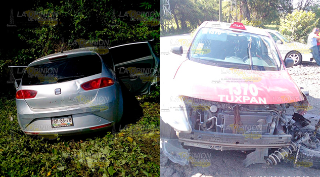 Solo daños materiales deja choque de dos vehículos en la Tuxpan - Tampico Solo daños materiales deja choque de dos vehículos en la Tuxpan - Tampico