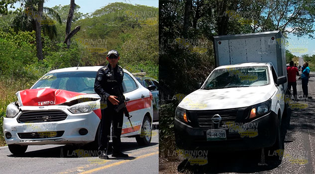Taxi choca contra camioneta tras fallo en acelerador en la Alazán - Canoas Taxi choca contra camioneta tras fallo en acelerador en la Alazán - Canoas