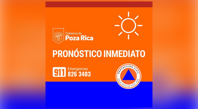 Tres días más de intenso calor en Poza Rica