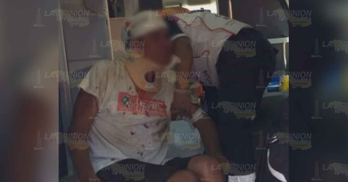 Cae y resulta con lesiones, en Huejutla