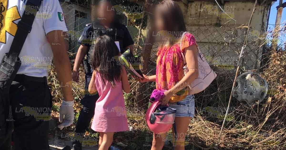 Familia cae de motocicleta en Tuxpan