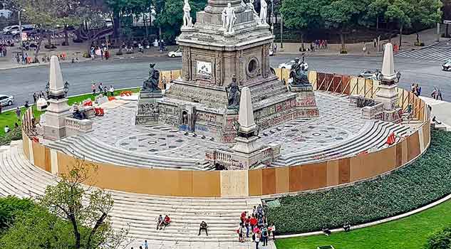 Cierran El Ángel de la Independencia para restauración