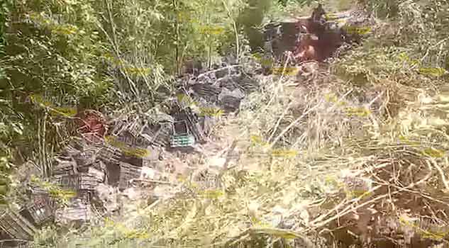 Cae torton a barranco en Venustiano Carranza, sus tripulantes sobrevivieron