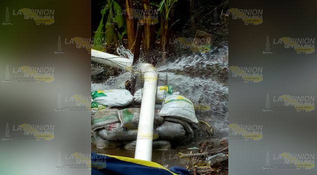 A causa de fuertes lluvias Red de agua se daña y 3 colonias están sin servicio en Tlapacoyan