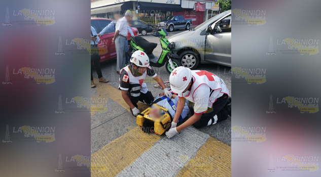 Mujer motociclista arrollada frente al mercado de la 27 de Septiembre