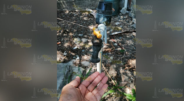 Deficiente suministro de agua potable
