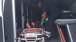 Cae de un autobús y se lesiona en Tuxpan