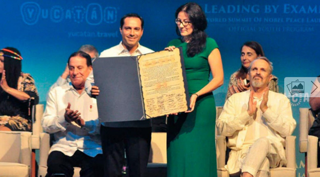 Cumbre de Premios Nobel declara a Yucatán como Estado de Paz