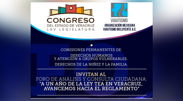 Este miércoles en el Congreso, foro sobre la Ley TEA en Veracruz