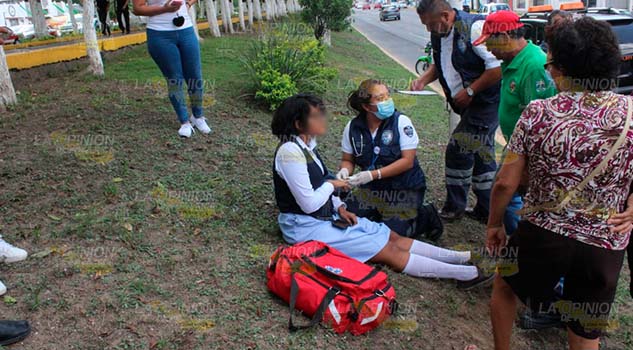 Estudiante resultó atropellada en Poza Rica