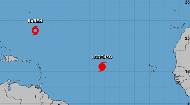 Huracán 'Lorenzo' llega a categoría 4 y se convierte en uno de los más poderosos del Atlántico