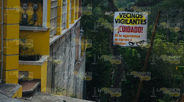 Lanzan fuerte advertencia a delincuentes, en la colonia Sarabia