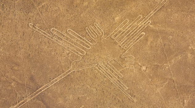 Las lineas de Nazca incluyen dibujos d aves exóticas