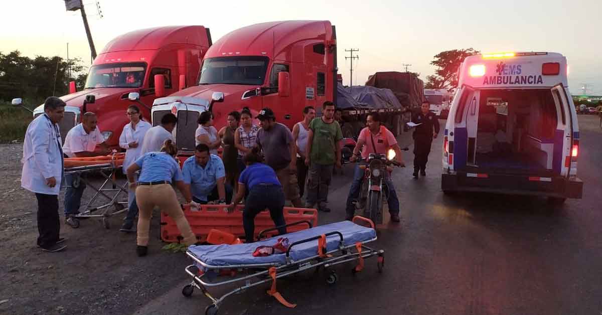 Casi se parte la cabeza al derrapar en la Álamo-Alazán