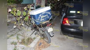 Mototortillero herido en choque