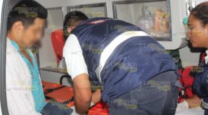 Mototortillero herido en choque