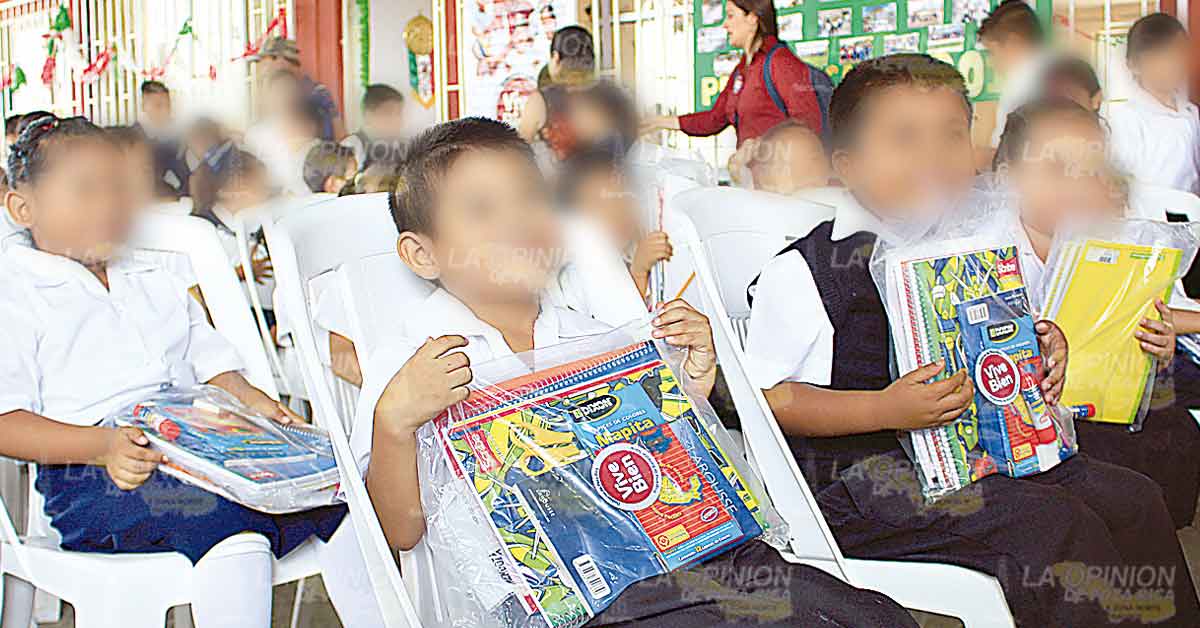Se repartirán útiles a 60 escuelas en zonas vulnerables