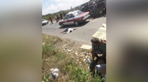 ¡Fatídico choque! en la carretera estatal Álamo-Castillo de Teayo