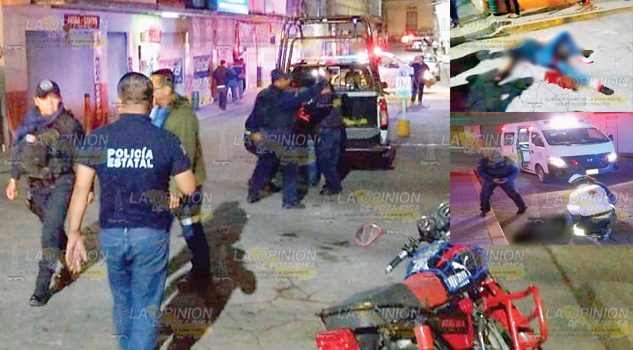 Balean a dos personas al interior de una cantina en Papantla