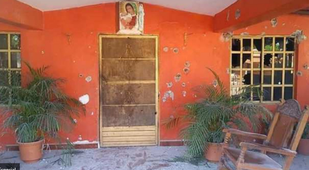 ¡Despertador terrorífico! Convoy de sicarios balea durante 40 minutos casas en San José de Bácum