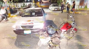 Mamá e hijo heridos en choque en Coatzintla