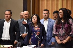 Recibe LXV Legislatura comparecencia de Ana Laura Pérez, titular de la CEAPP