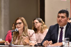 Recibe LXV Legislatura comparecencia de Ana Laura Pérez, titular de la CEAPP