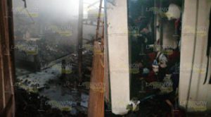 Se incendian dos cuartos de una casa en Papantla
