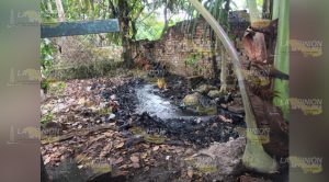 Se registra derrame de petróleo en una comunidad de Papantla