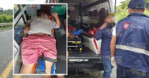 Taxista queda prensado en choque de autos en la Poza Rica - Papantla