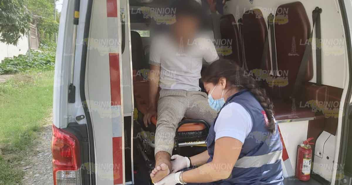 Estudiante lesionado