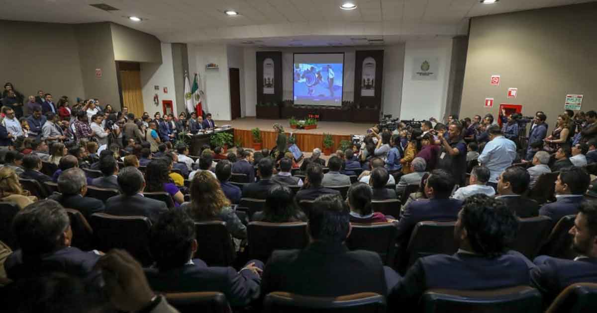 Recibe LXV Legislatura comparecencia del secretario de Gobierno, Eric Cisneros