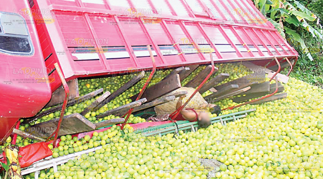 Aplastados por camión naranjero