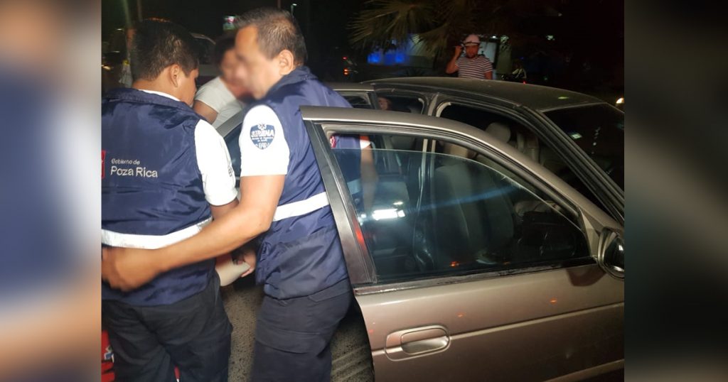 Menor resultó lesionada en choque vehicular