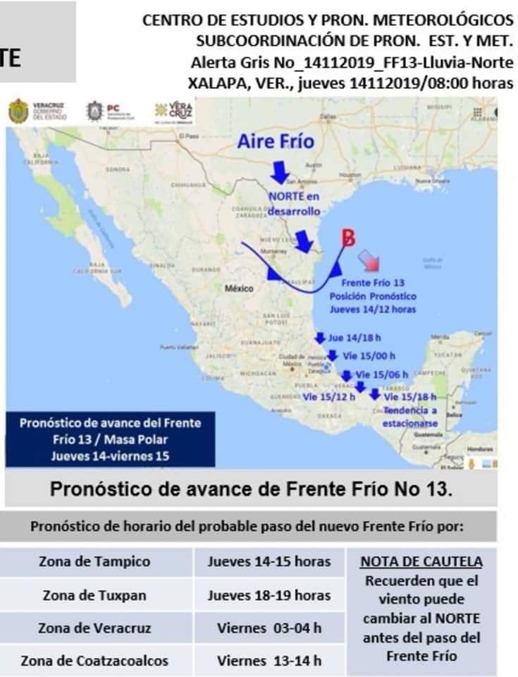 No se confíen, más tarde bajará la temperatura por ingreso de frente frío #13
