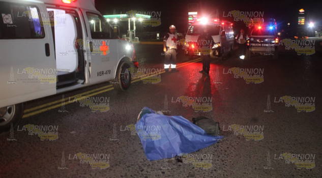Campesino muere al ser atropellado en la México-Tuxpan