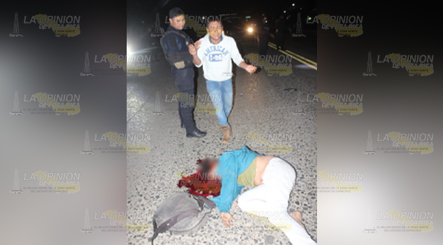 Campesino muere al ser atropellado en la México-Tuxpan