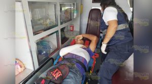 Se impactó contra un taxi y resultó lesionado en la 20 de noviembre de Poza Rica