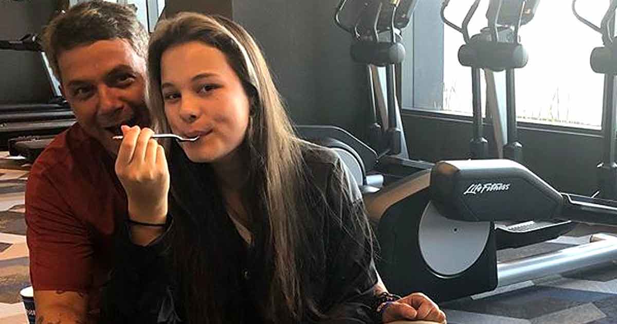 El entrenamiento más dulce de Alejandro Sanz con su hija