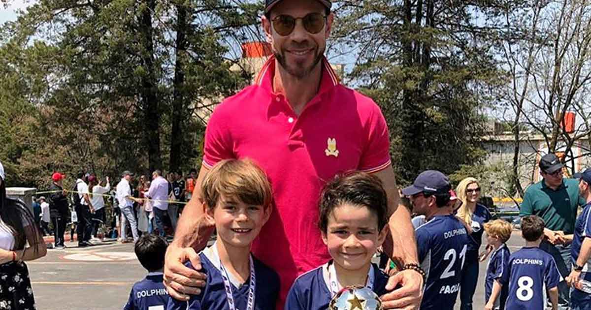 Orgulloso, Zague presume a sus hijos y su encuentro con una leyenda del futbol