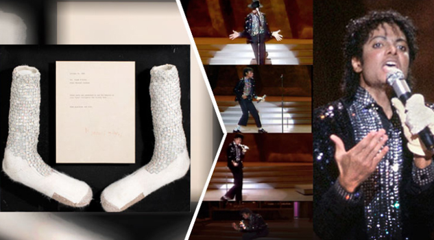 Subastarán calcetines con los que Michael Jackson hizo el "moonwalk"