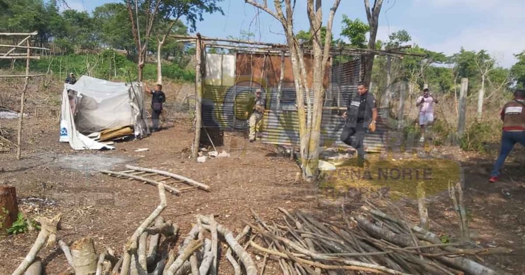 Realizan diligencias en terrenos de la parcela 44 ubicada atrás del CBTIS 78