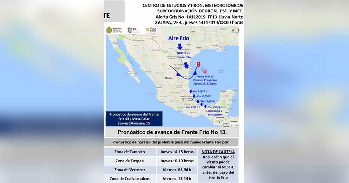 No se confíen, más tarde bajará la temperatura por ingreso de frente frío #13
