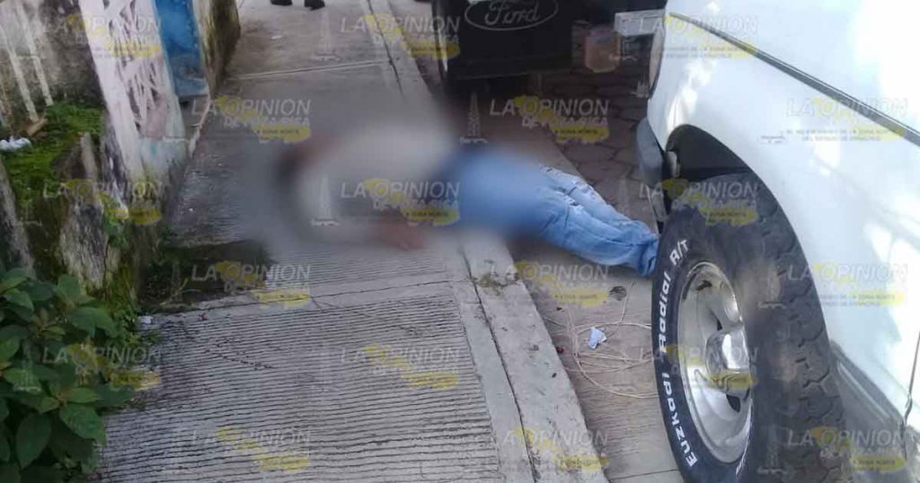 La muerte lo sorprendió en la vía publica en Tlapacoyan