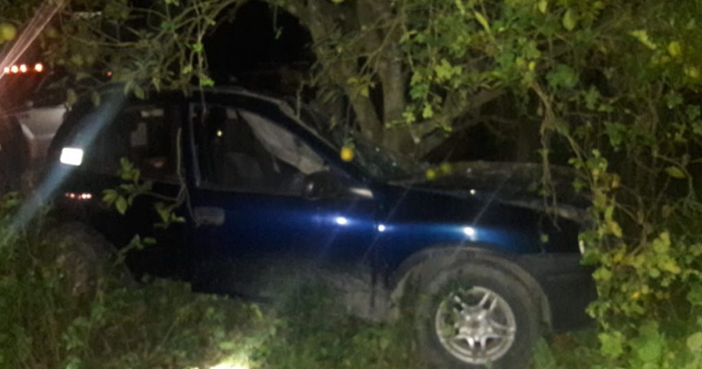 ¡Un muerto y dos lesionados en trágico choque de auto contra árbol!