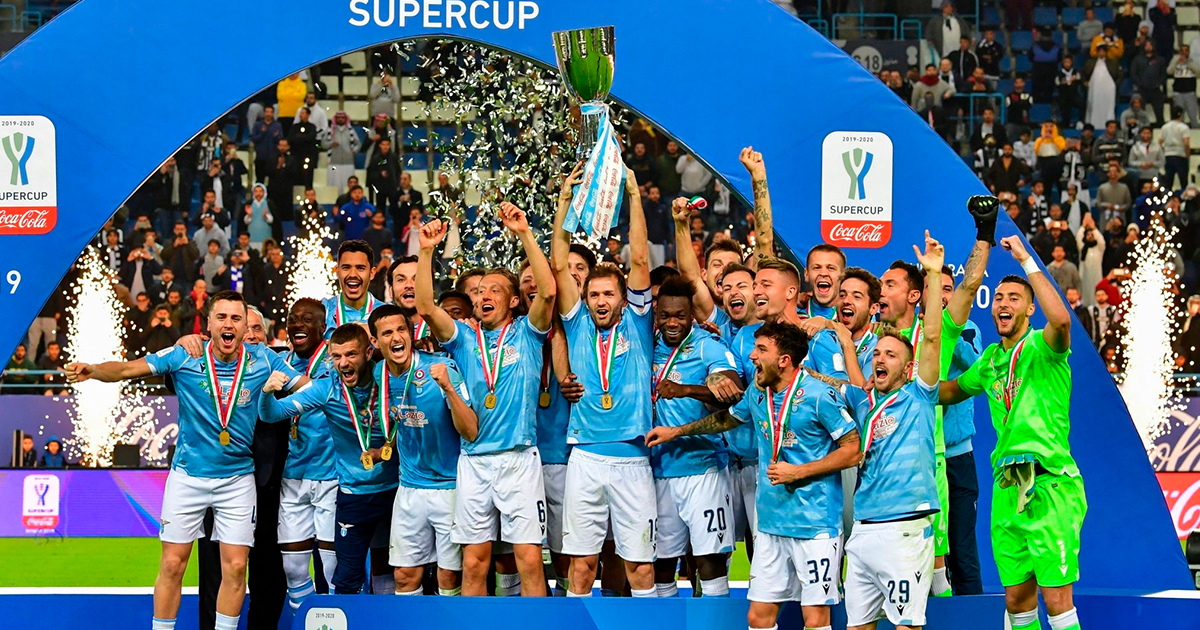 Lazio derrotó a la Juventus y conquistó la supercopa de Italia