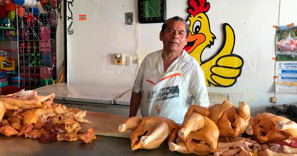 Disminuye la venta de pollo en Tihuatlán