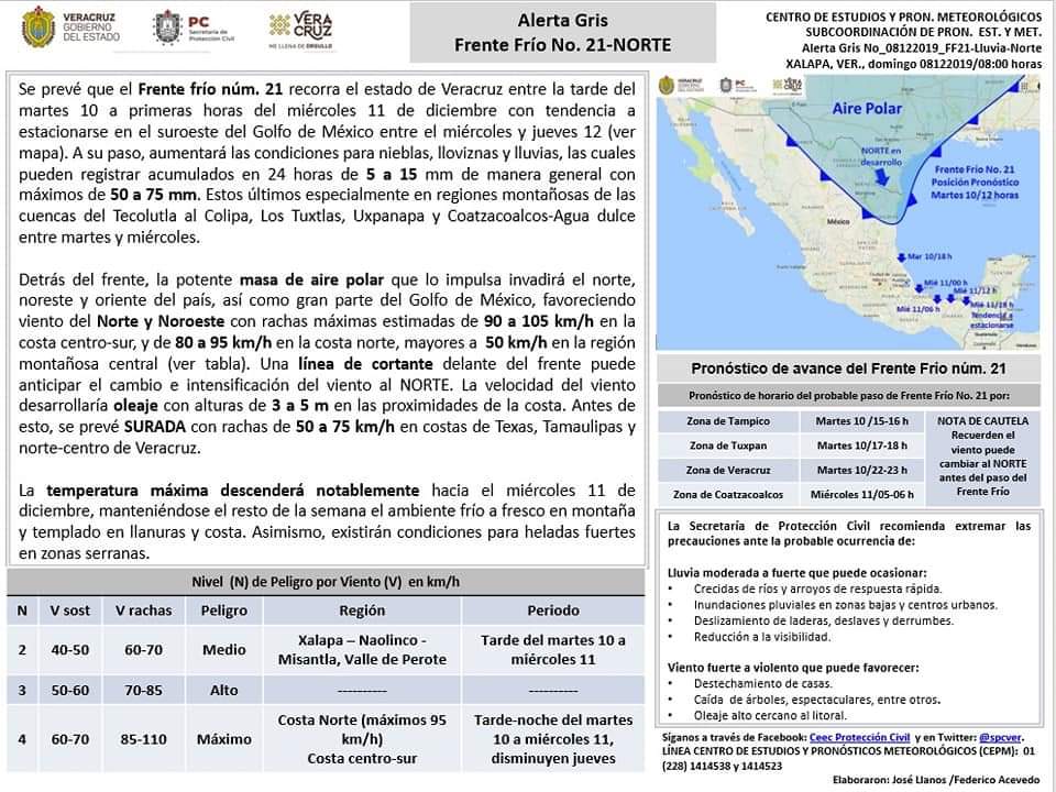 ¿Qué creen?, ahora, aparte de frío, pronostican fuertes lluvias